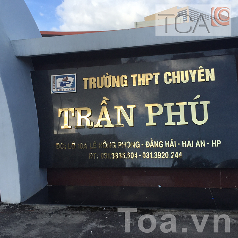 Hệ thống âm thanh trường học - THPT Chuyên Trần Phú