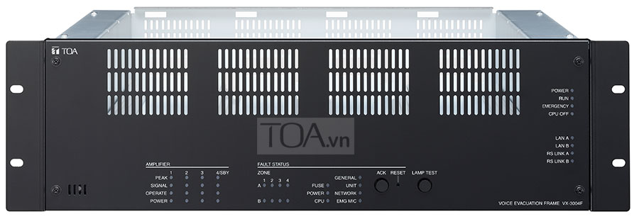 Khung giám sát 4 kênh TOA VX-3004F	chính hãng bảo hành 12 tháng