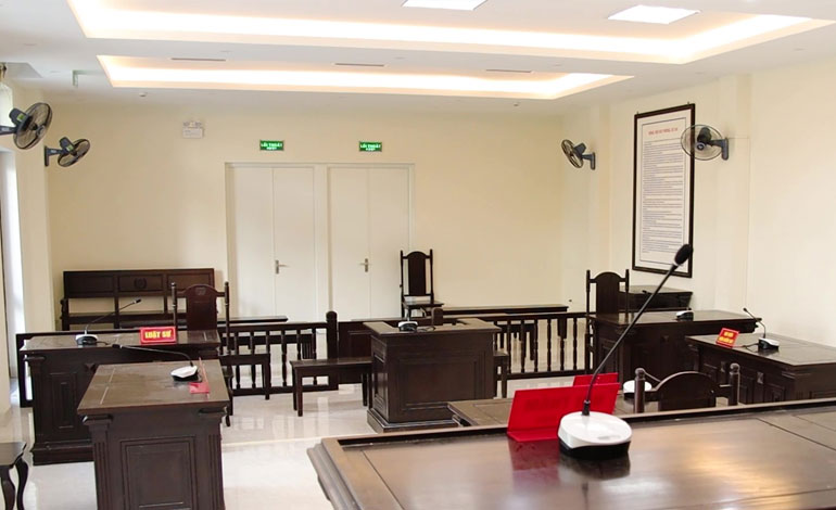 Lắp đặt âm thanh phòng xử án - hội trường xét xử toà án trực tuyến